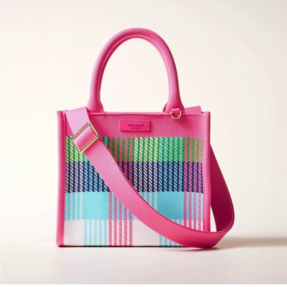 Kate Spade Pink Crossbody Bag with Geometric Design